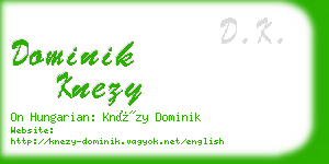 dominik knezy business card